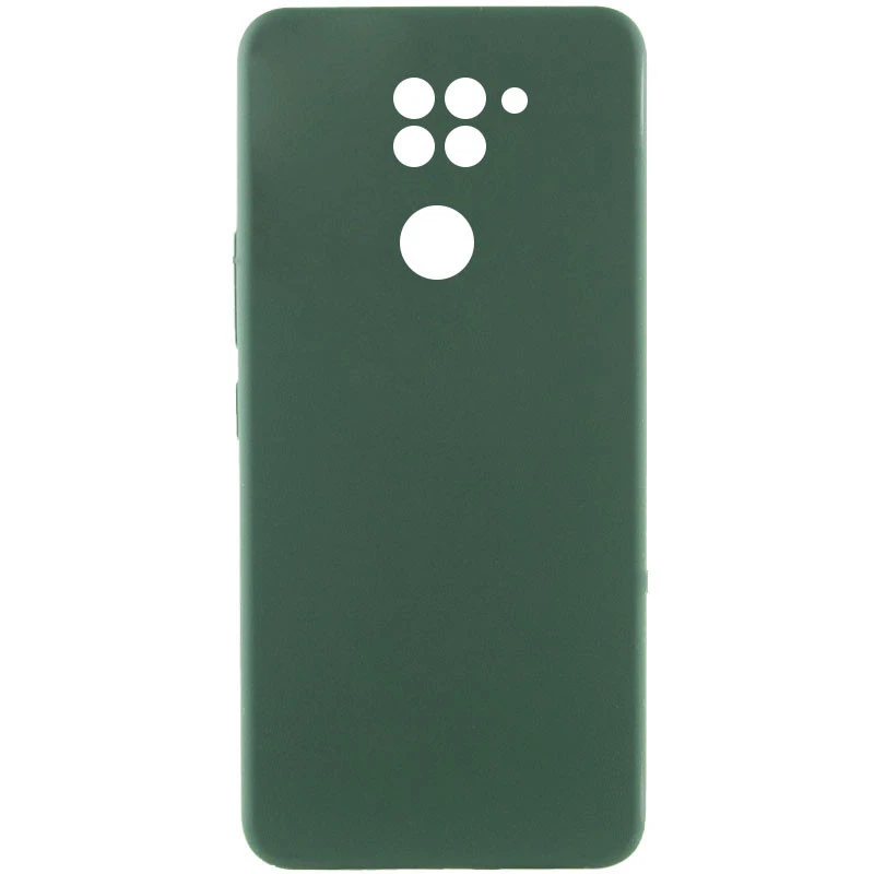 Чехол Silicone Case Lakshmi Premium з закритою камерою на Xiaomi Redmi Note 9 / Redmi 10X – Зеленый / Cyprus Green. Фото 1 из 3