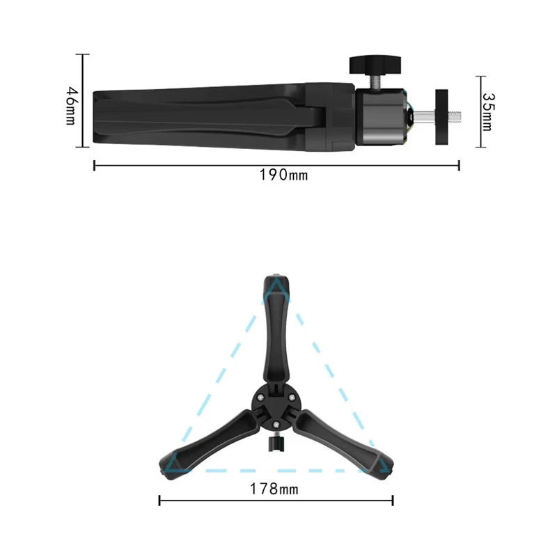 Штатив-трипод для проектора (19см) – Black. Фото 3 з 7