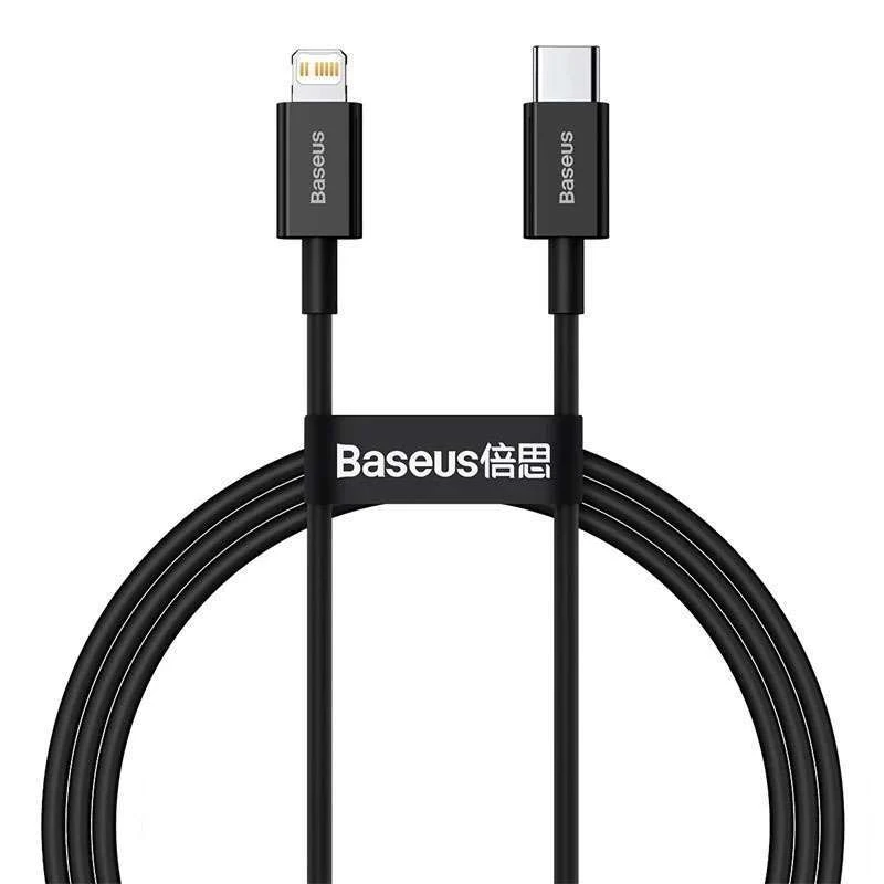 

Дата кабель Baseus Superior Series Fast Charging Type-C to Lightning PD 20W (1m) (Чорний)