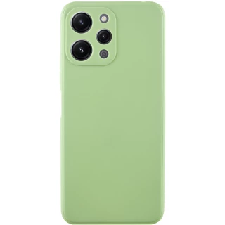 Цветной силиконовый чехол с защитой камеры для Xiaomi Redmi 12 — Фисташковый