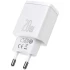МЗП Baseus Compact Quick Charger 20W QC+ PD (Type-C + 1USB) – White. Фото 1 з 3