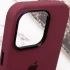 Чохол Silicone Case з металевими кнопками на Apple iPhone 13 Pro (6.1") – Бордовий / Plum. Фото 9 з 9
