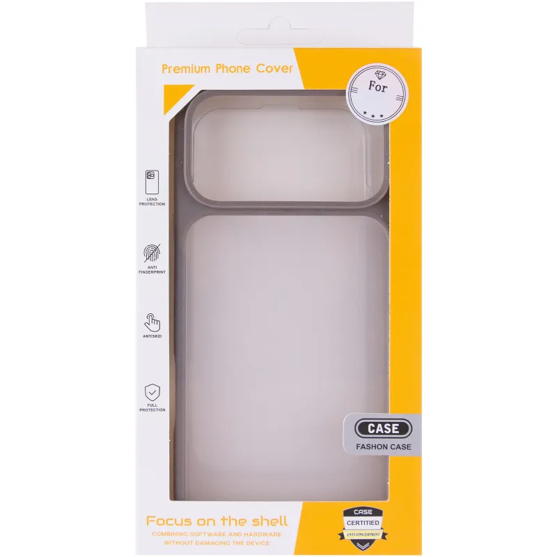 TPU+PC з металевими кнопками на Apple iPhone 18 Pro – Сірий / Grey. Фото 7 з 7