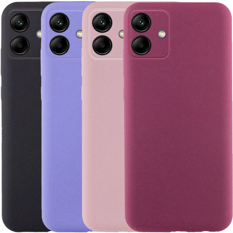 Кольоровий силіконовий чохол GETMAN із закритою камерою для Samsung Galaxy A06 фото 2 з 3