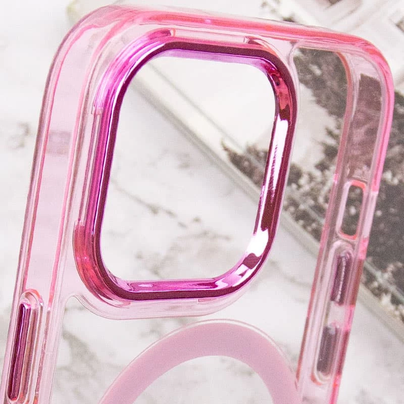 Силіконовий чохол Iris с MagSafe на Apple iPhone 13 Pro Max (6.7") – Рожевий. Фото 7 з 8