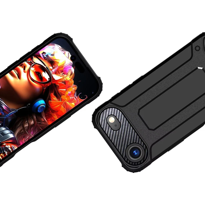 Противоударный чехол с усиленными углами Immortal для Apple iPhone 17 Air (6.5") – Черный. Фото 3 из 6