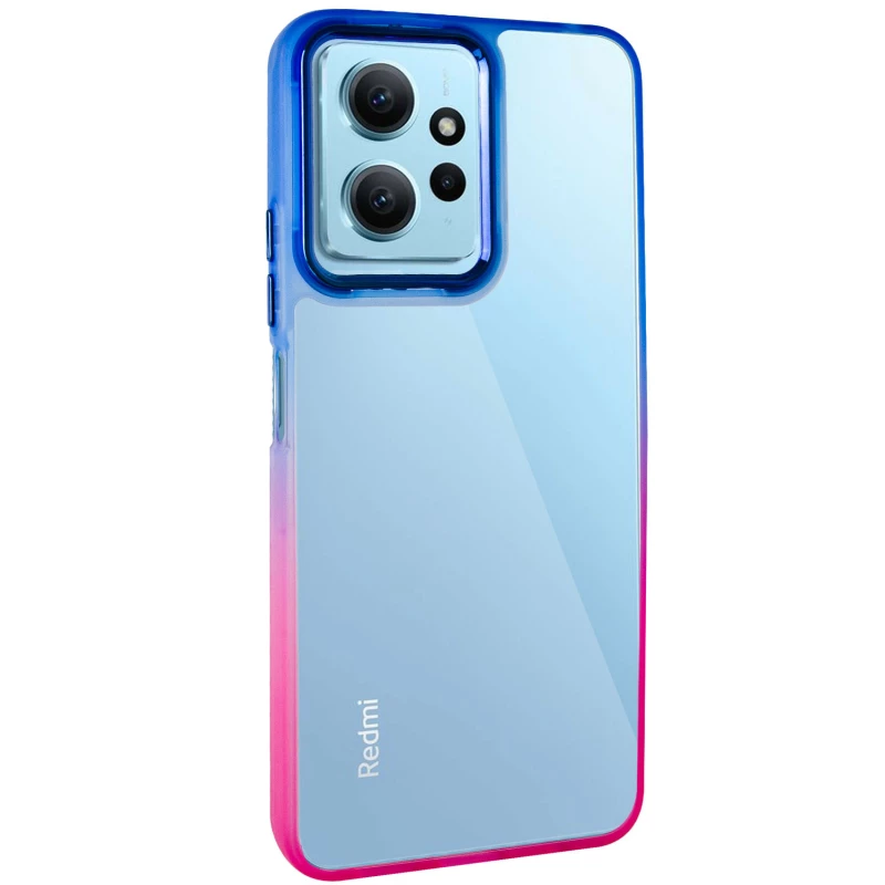 Силіконовий чохол фреш на Xiaomi Redmi Note 12 4G – Рожевий / Синій. Фото 2 Силіконовий чохол фреш на Xiaomi Redmi Note 12 4G – Рожевий / Синій. Фото 2 з 9