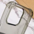 Ультратонкий силіконовий чохол GETMAN з критими бортами на Apple iPhone 14 Pro Max (6.7") – Сірий (прозорий). Фото 9 з 10