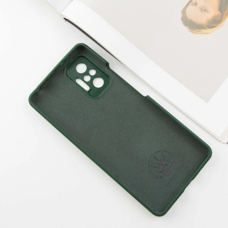 Чохол Silicone Case Lakshmi Premium з закритою камерою на Xiaomi Redmi Note 10 Pro – Зелений / Cyprus Green. Фото 4 з 7