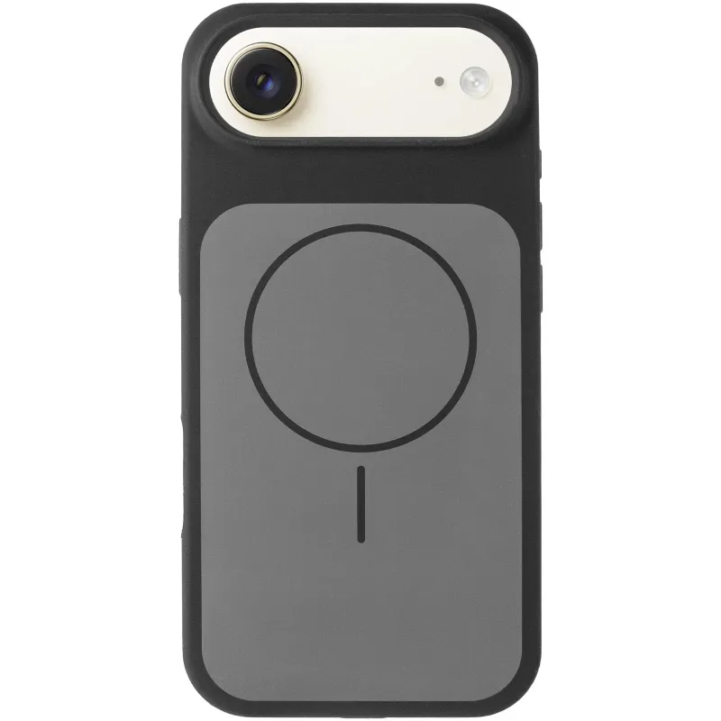 Чохол Silk Duo Color (AA) NO LOGO with Magnetic Fit для Apple iPhone 17 Air (6.5") – Black. Фото 6 з 9