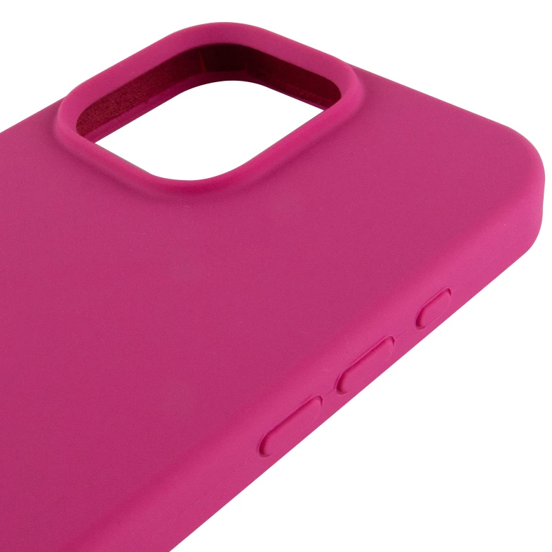 Чохол Silicone Case з закритим низом на Apple iPhone 15 Pro (6.1") – Малиновий / Dragon Fruit. Фото 7 з 8