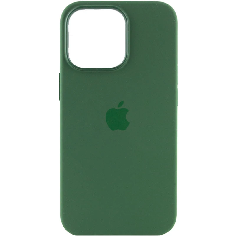 Чохол Silicone case (AAA) with Magsafe and Animation для Apple iPhone 13 Pro (6.1") – Зелений / Clover. Фото 2 з 7