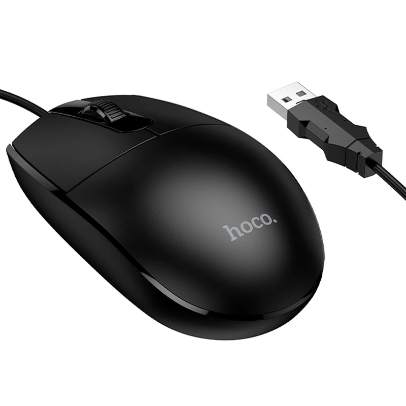 Провідна миша Hoco GM50 League – Black. Фото 1 з 4