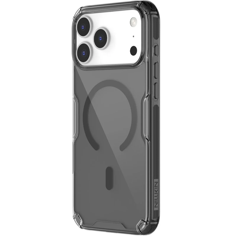 TPU чехол Nillkin Nature Pro с MagSafe для Apple iPhone 17 Pro (6.3") – Черный (прозрачный). Фото 2 TPU чехол Nillkin Nature Pro с MagSafe для Apple iPhone 17 Pro (6.3") – Черный (прозрачный). Фото 2 из 4