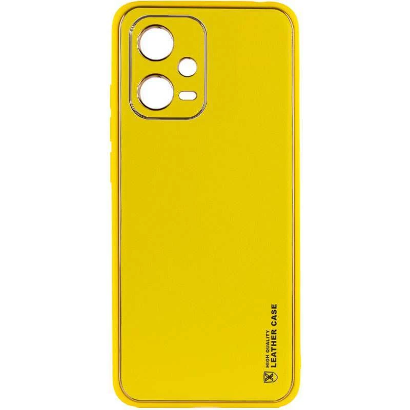 

Кожаный чехол Xshield для Xiaomi Redmi Note 12 5G (Желтый / Yellow), Жовтий / yellow