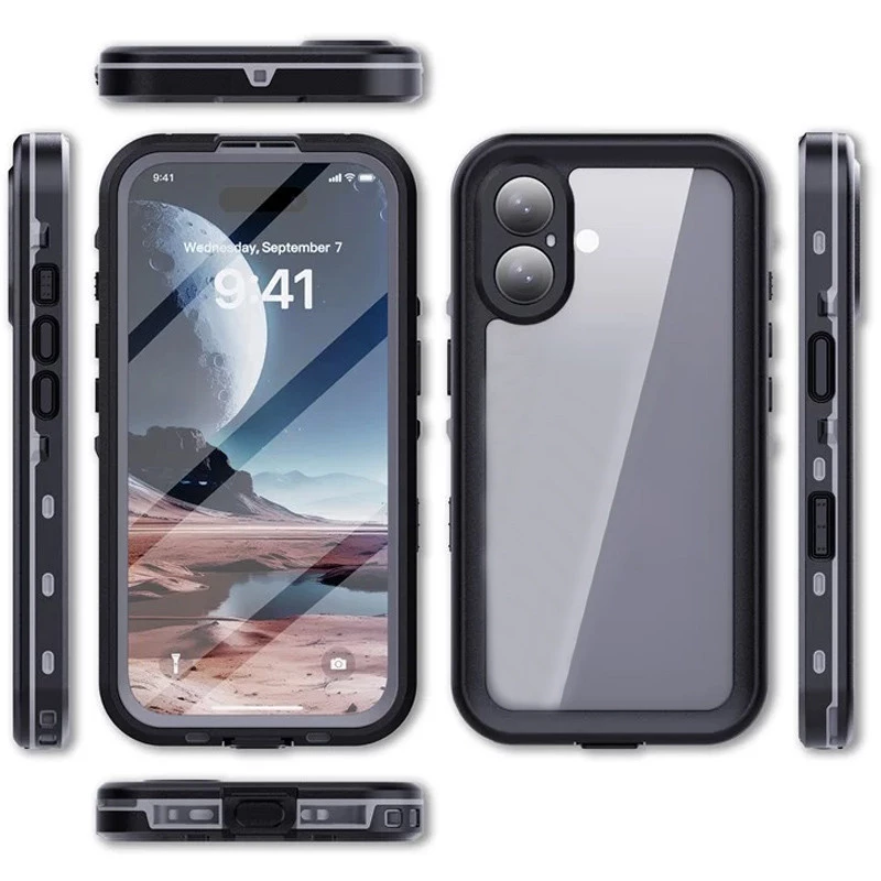 Shellbox водонепроникний чохол на Apple iPhone 16 – Чорний. Фото 2 з 4