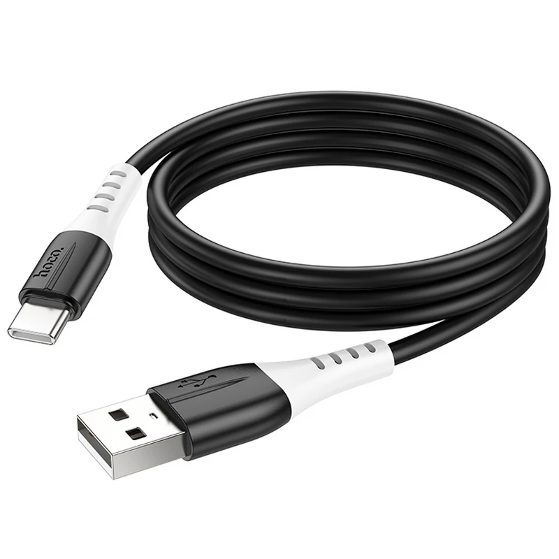 Дата кабель Hoco X82 Silicone USB to Type-C (1m) – Black. Фото 5 з 5