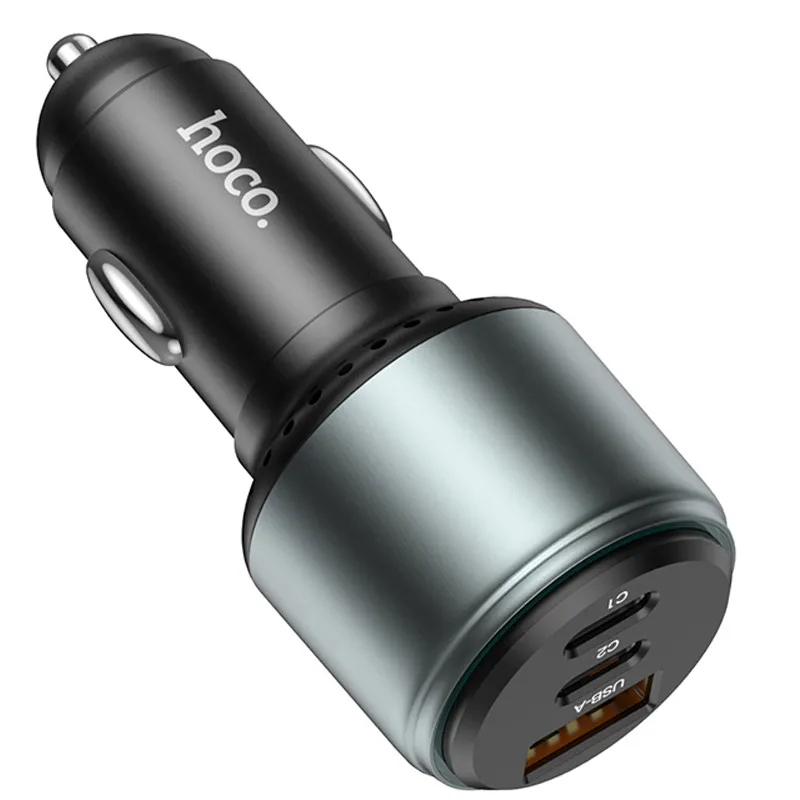 АЗП Hoco NZ9 Galloper 95W (1USB-A/2C) – Black. Фото 2 з 8