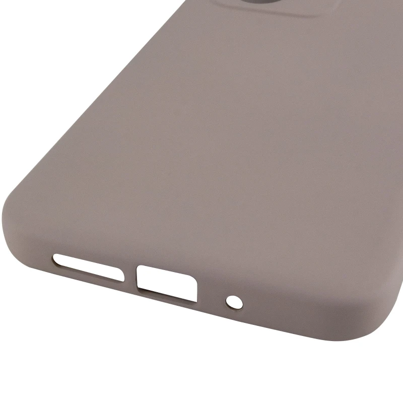 Цветной силиконовый чехол GETMAN с закрытой камерой на Xiaomi Redmi 15 (EU) – Серый / Lavender. Фото 6 из 6