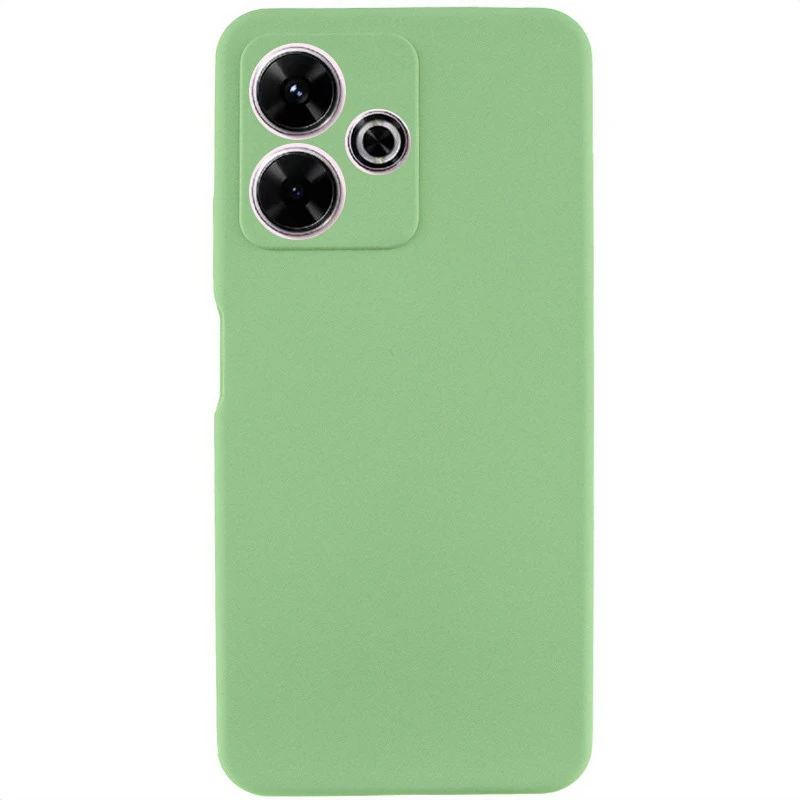 Чехол Silicone Case Lakshmi Premium з закритою камерою на Xiaomi Redmi 13 4G – Мятный / Mint. Фото 1 из 3