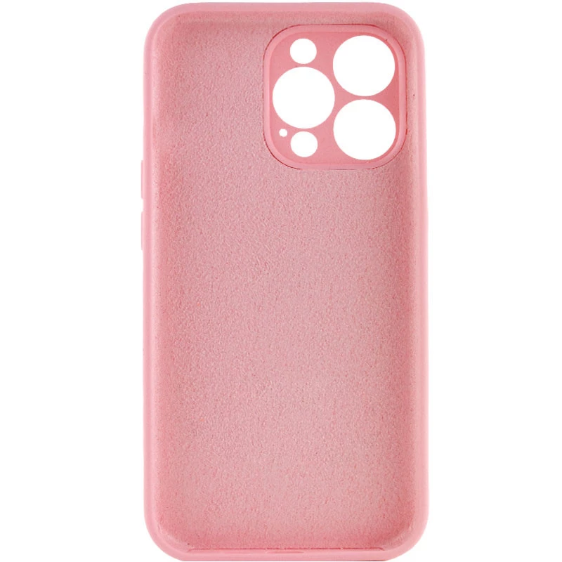 Чехол с закрытым низом Silicone Case для Apple iPhone 16 Pro Max – Розовый / Light pink. Фото 5 из 7