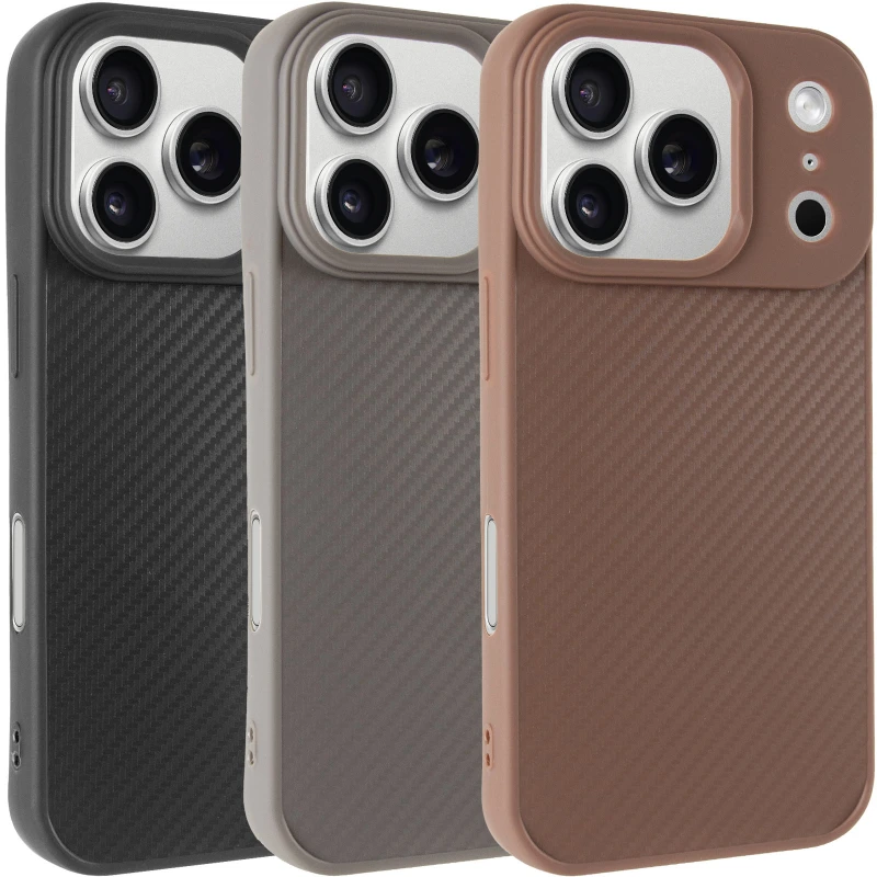 TPU чохол Carbon Protective with Magsafe для Apple iPhone 17 Pro Max (6.9") фото 1 з 3