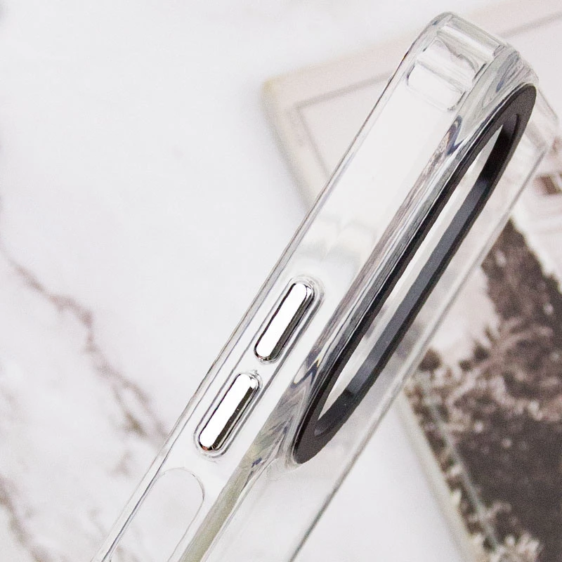 Кольоровий чохол TPU+PC на Oppo A38 – Clear. Фото 5 з 6