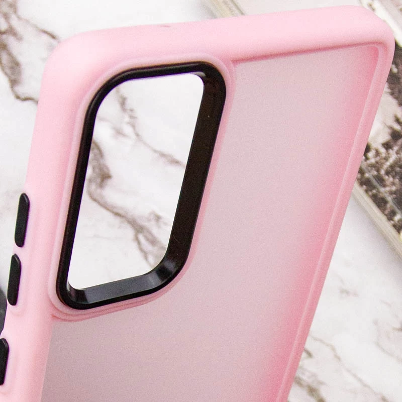 Чохол TPU+PC Lyon Frosted на Motorola Moto E14 – Pink. Фото 5 з 6