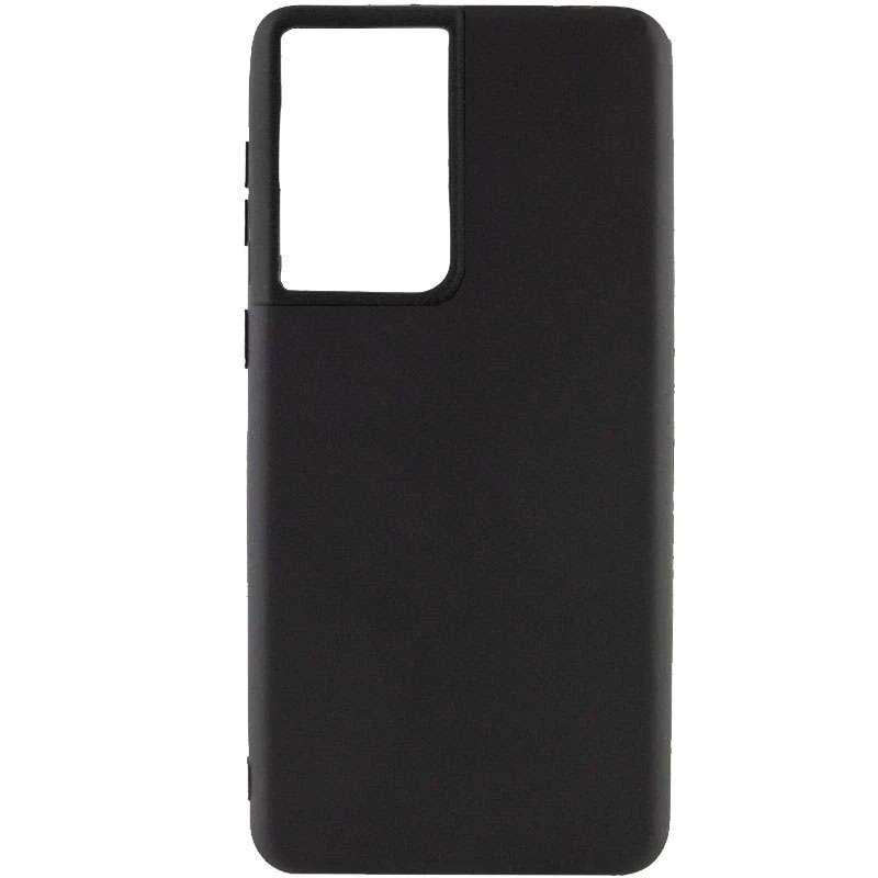 

Кольоровий силіконовий чохол на Samsung Galaxy S21 Ultra (Чорний)