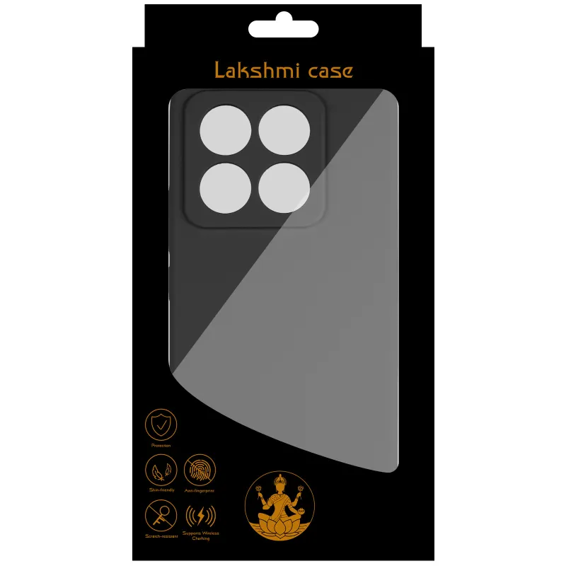 Чохол Silicone Case Lakshmi Premium із закритою камерою для Xiaomi 14T Pro – Чорний / Black. Фото 7 з 11