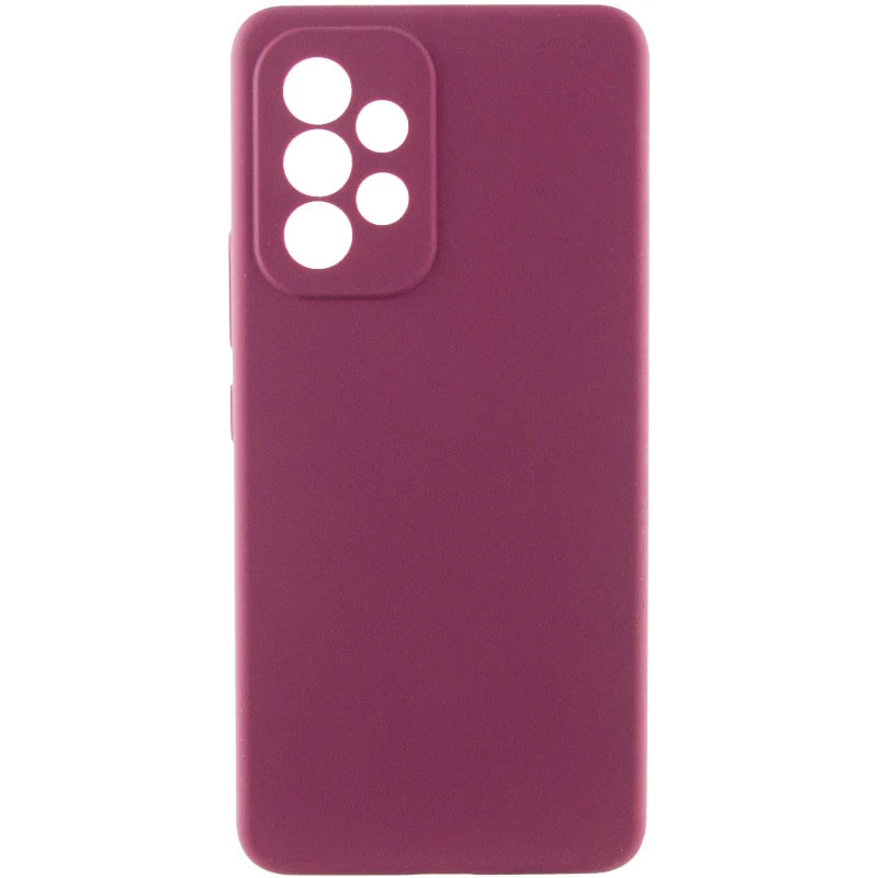 Чехол Silicone Case Lakshmi Premium з закритою камерою на Samsung Galaxy A32 (A325F) 4G – Бордовый / Plum. Фото 1 из 1