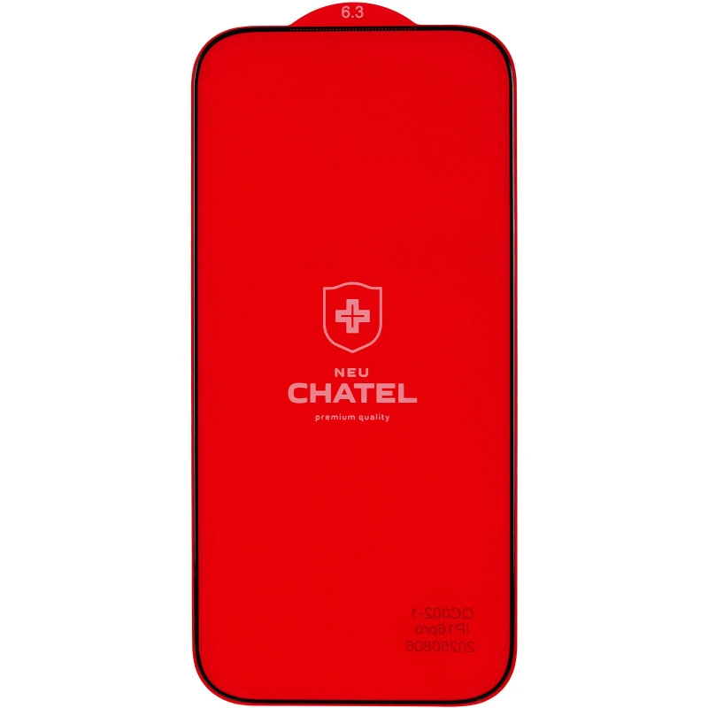 Защитное 3D стекло NEU Chatel Crystal для Apple iPhone 16 Pro Max – Черный. Фото 5 из 10