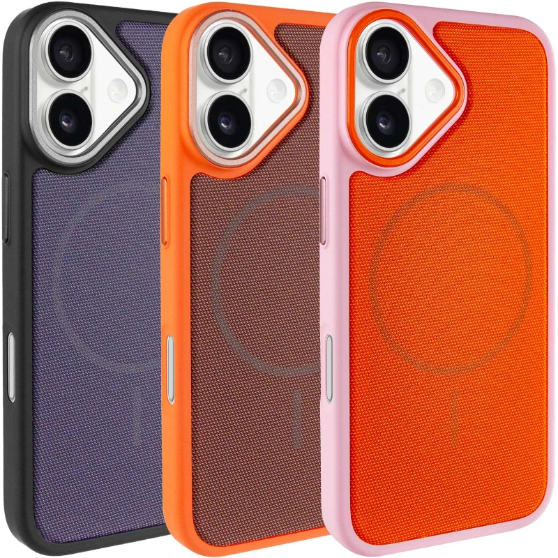 Чехол TPU TechWoven Hybrid with MagSafe для Apple iPhone 17 (6.3") фото 2 из 2