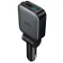 АЗУ Hoco Z67 Triunfar PD60W with retractable cable (1USB-A/2C) – Metal gray. Фото 6 из 6