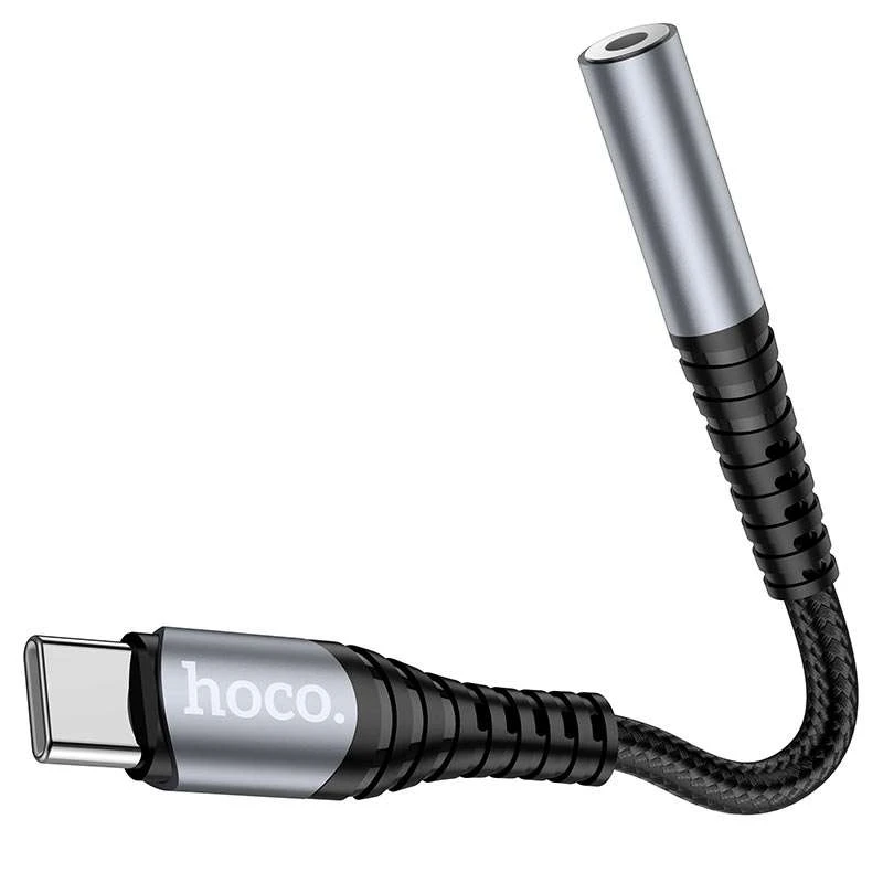 Переходник Hoco LS33 Type-C to 3,5 AUX – Графит. Фото 2 из 6