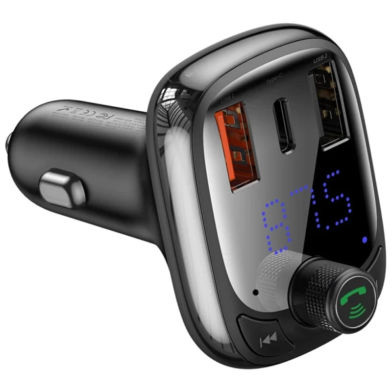 АЗП FM модулятор Baseus T typed S-13 (PPS QC) 2USB + Type-C Overseas Edition (CCTM000101) фото 1 АЗП FM модулятор Baseus T typed S-13 (PPS QC) 2USB + Type-C Overseas Edition (CCTM000101) фото 1 з 1
