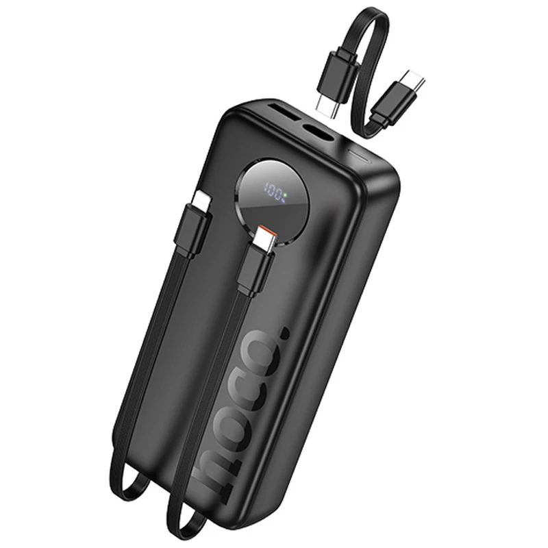 Портативное ЗУ Power Bank Hoco J132A Sabio 22.5W+PD20W with 3 cables 20000 mAh – Black. Фото 1 из 5