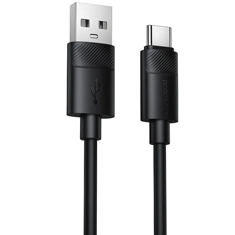 Дата кабель Borofone BX123 Leya USB to Type-C 36W (1m) – Black. Фото 1 з 5