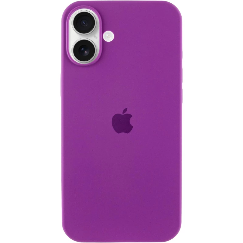 Чохол Silicone Case з закритим низом на Apple iPhone 16 Plus – Фіолетовий / Grape. Фото 1 з 8