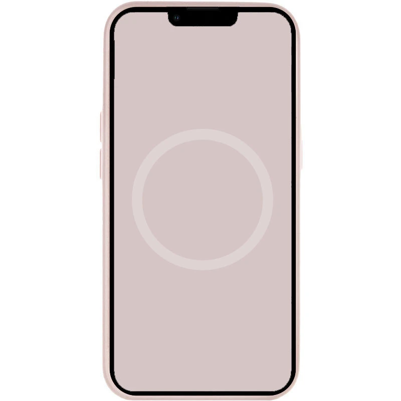 Чохол Silicone case (AAA) with Magsafe and Animation для Apple iPhone 15 (6.1") – Рожевий / Light pink. Фото 3 з 3