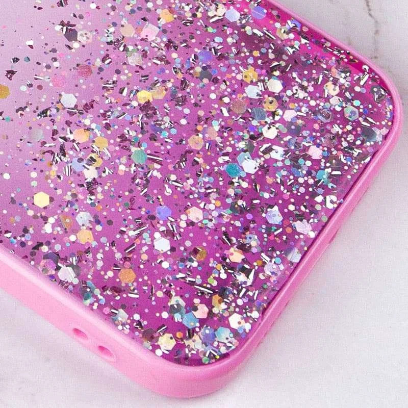 Чохол з блискітками та захистом камери на Apple iPhone 13 Pro Max (6.7") – Рожевий. Фото 2 з 5