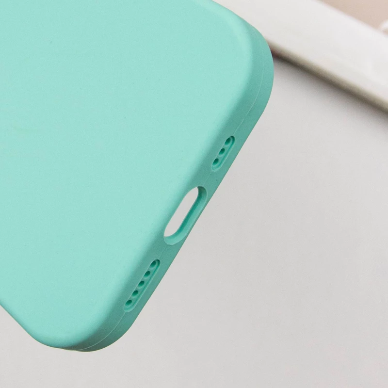 Чохол Silicone Case з закритим низом на Apple iPhone 16 – Бірюзовий / Marine Green. Фото 6 з 7