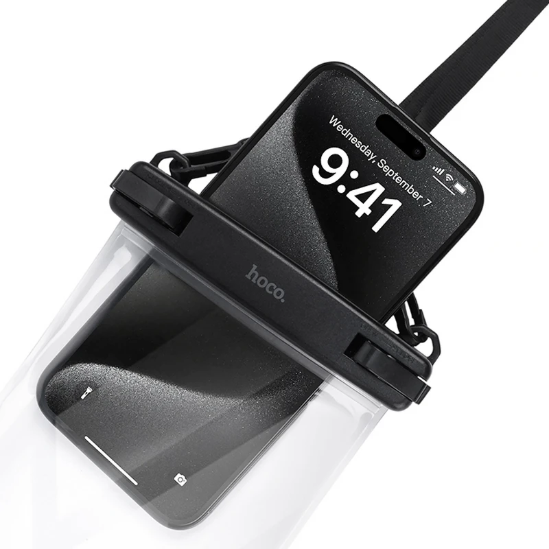 Водонепроникний універсальний чохол Hoco HX52 Transparent – Transparent. Фото 3 з 6