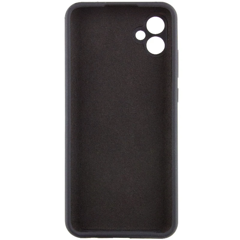 Кольоровий силіконовий чохол GETMAN із закритою камерою для Samsung Galaxy A05 – Чорний / Black. Фото 3 з 12