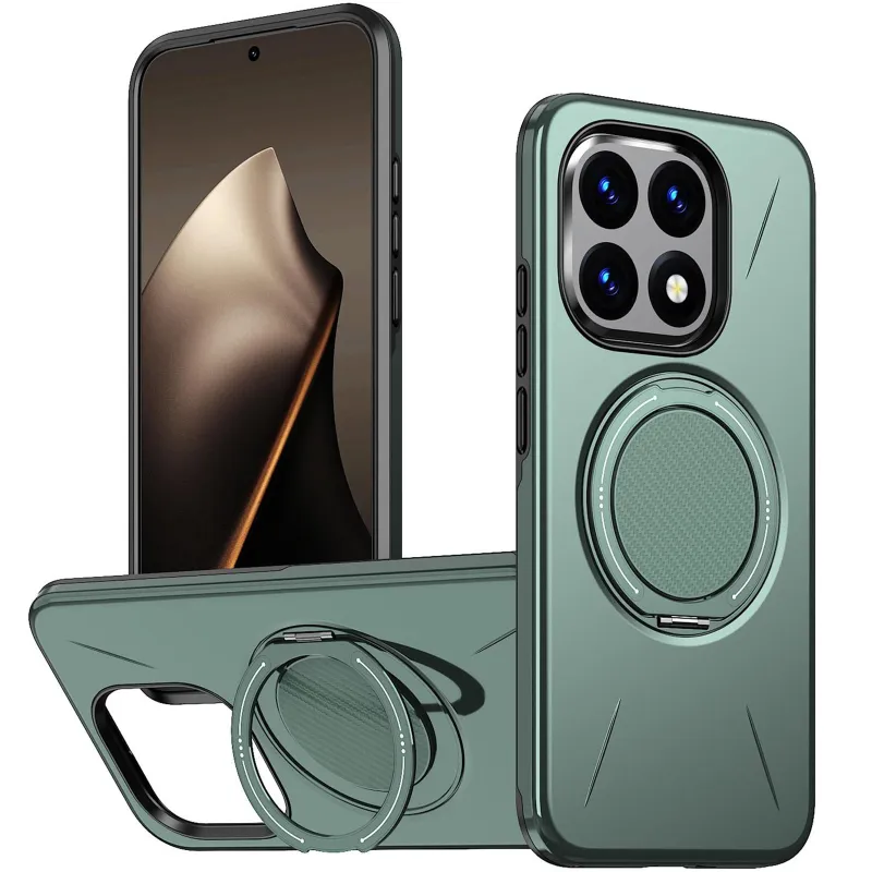 TPU+PC чохол Kalebol Magnetic Case для Xiaomi 15T – Grey Green. Фото 2 з 3