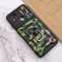 Ударостійкий чохол камуфляж Serge Ring зi шторкою на камеру на Xiaomi Redmi 10C – Зелений / Army Green. Фото 6 з 6