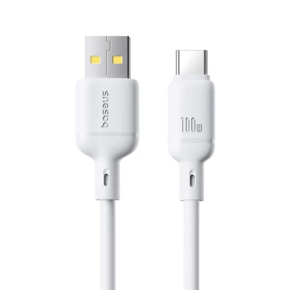 Дата кабель Baseus Silky Series OS Fast Charging USB to Type-C 100W (1m) (P10377703) фото 1 з 5
