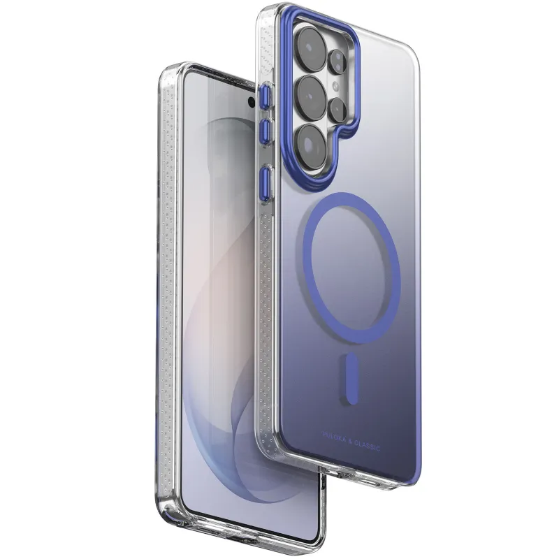 Чехол TPU+PC Puloka Resplendent with Magnetic Fit для Samsung Galaxy S25 Ultra – Blue. Фото 1 из 5