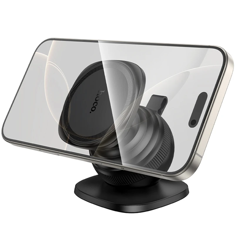 Автотримач Hoco H103 Daisy magnetic (center console) – Black. Фото 5 з 6