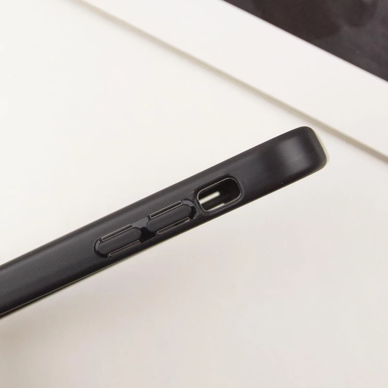 Прозорий силіконовий чохол з кольоровою на окантовкою на Apple iPhone 15 (6.1") – Black. Фото 5 з 7